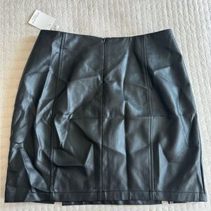 NWT Leather mini skirt